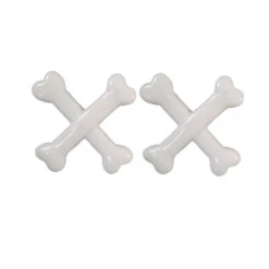 Crossbones Hairslide White