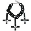 Inverted Cross Skull Bracelet Black -Kreepsville Shop 438 Image1