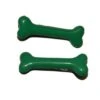 Mini Bone Hair Slides Green