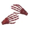 Skeleton Bone Hand Hairslides Red Glitter -Kreepsville Shop 631 Image1