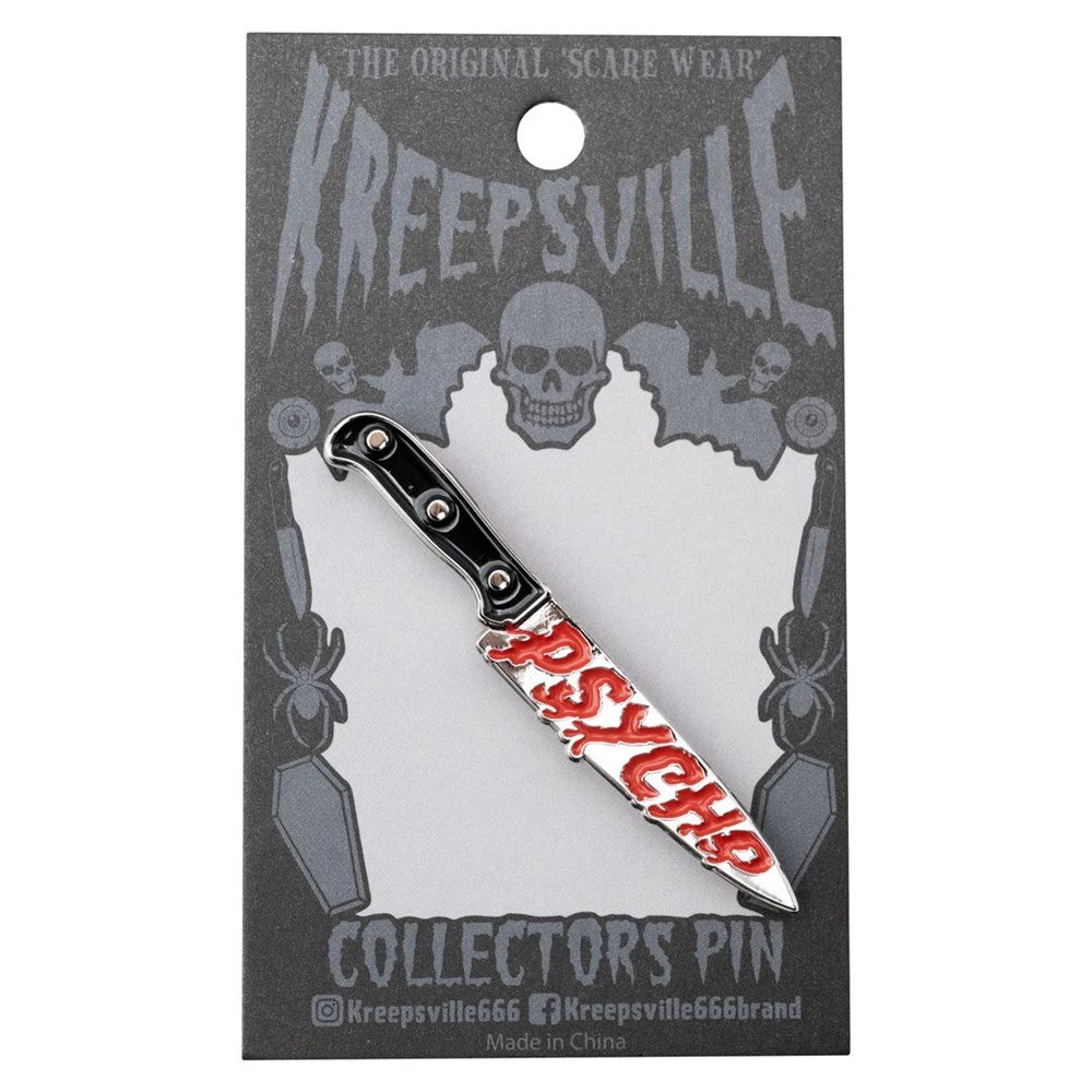 Psycho Knife Enamel Pin 4 Psycho Knife Enamel Pin - Image 2