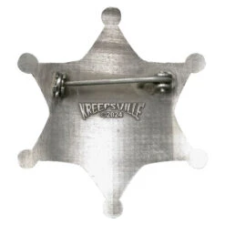 Bat County Sheriff Badge Enamel Pin -Kreepsville Shop BESBB 3