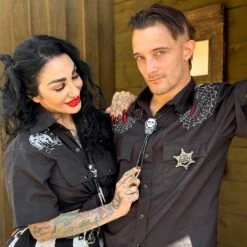 Bat County Sheriff Badge Enamel Pin -Kreepsville Shop BESBB 4