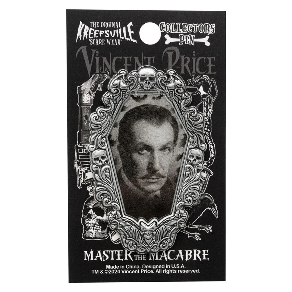 Vincent Price Gothic Frame Enamel Pin 4 Vincent Price Gothic Frame Enamel Pin - Image 2