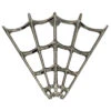 V Spider Web Tip Chrome Pin -Kreepsville Shop BEVSWT 1