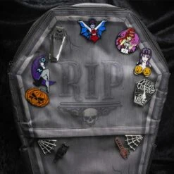 V Spider Web Tip Chrome Pin -Kreepsville Shop BEVSWT 4