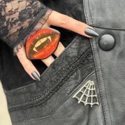 V Spider Web Tip Chrome Pin -Kreepsville Shop BEVSWT 5