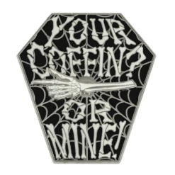 Your Coffin Or Mine Spinning Enamel Pin