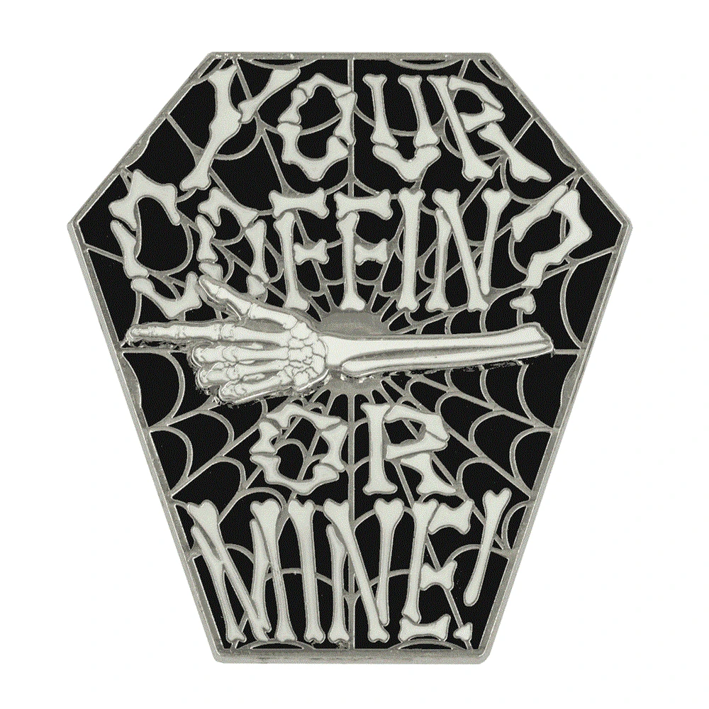 Your Coffin Or Mine Spinning Enamel Pin 3 Your Coffin Or Mine Spinning Enamel Pin