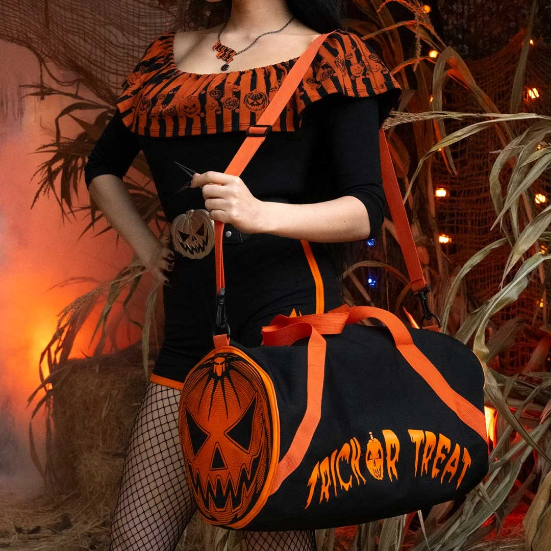 Pumpkin Trick Or Treat Barrel Bag 7 Pumpkin Trick Or Treat Barrel Bag - Image 5
