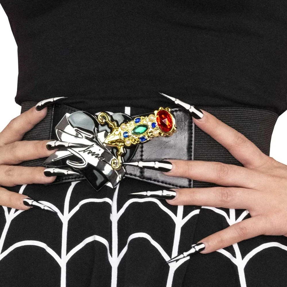 Elvira Dagger Elastic Waist Belt Black 5 Elvira Dagger Elastic Waist Belt Black - Image 3