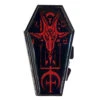 Kreepsville 666 Baphomet Satanic Red Glitter Coffin Compact -Kreepsville Shop CCBSRG