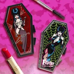 Elvira Spider Red Glitter Coffin Compact -Kreepsville Shop CCENW 3 1