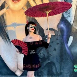 Ruffle Dress Satanic Circle -Kreepsville Shop DRGSC 5