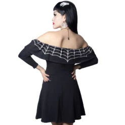 Ruffle Dress Web Heart -Kreepsville Shop DRGWH 3