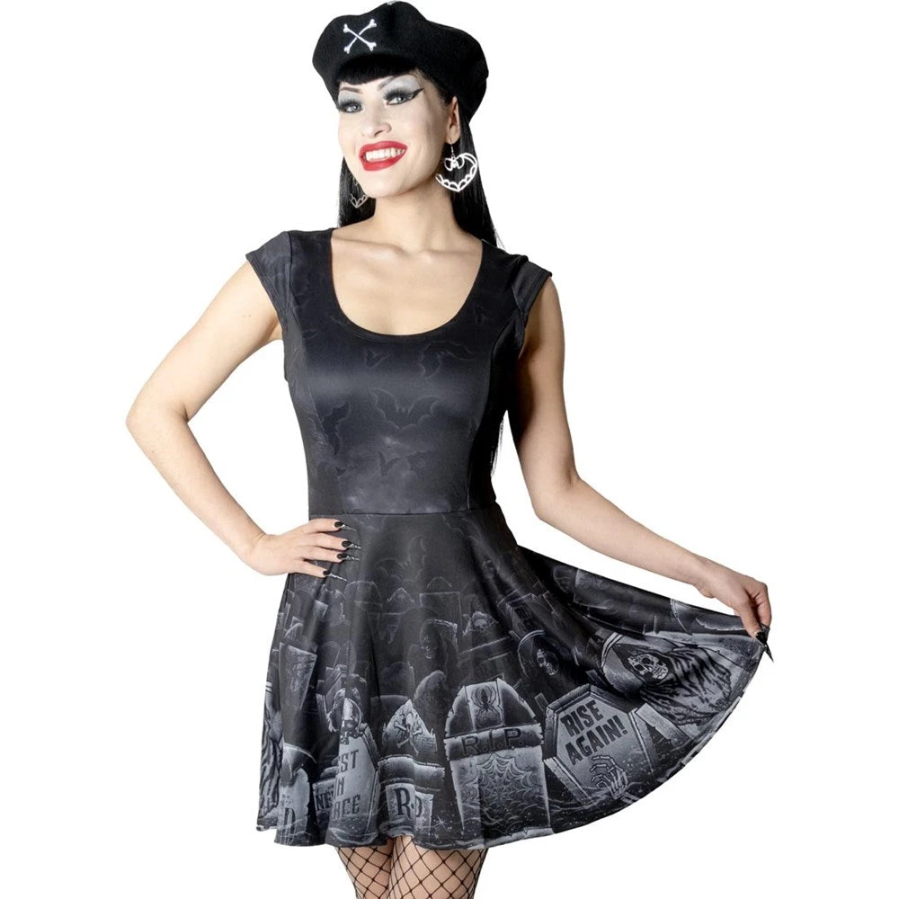 Tombstone Bats Skater Dress 3 Tombstone Bats Skater Dress