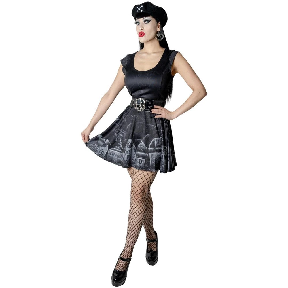 Tombstone Bats Skater Dress 4 Tombstone Bats Skater Dress - Image 2