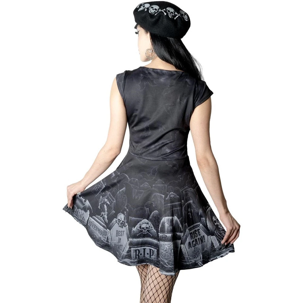 Tombstone Bats Skater Dress 5 Tombstone Bats Skater Dress - Image 3