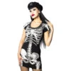 White Skeleton Tunic Dress