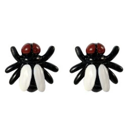 Fly Black Stud Earring