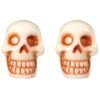 Skull Stud White Earring -Kreepsville Shop ESSW 23757a76 997c 4e4e 95cc 1c86da0be97b