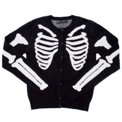 Skeleton Ribcage Bones Cardigan