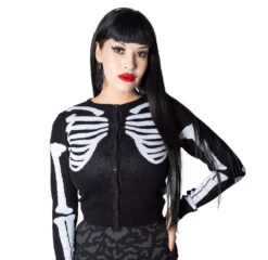 Skeleton Ribcage Bones Cardigan -Kreepsville Shop GCBBW 3