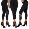 Black Cat N Mouse Capri Leggings -Kreepsville Shop GCPCNM