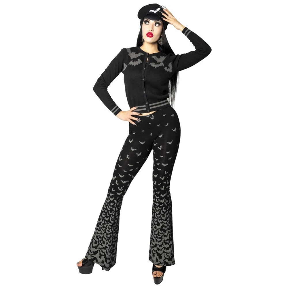 Bat Repeat Gradient Flare Leggings 4 Bat Repeat Gradient Flare Leggings - Image 2