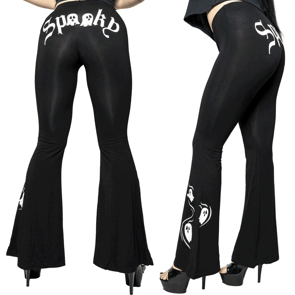 Spooky Ghost Glow Flare Leggings 4 Spooky Ghost Glow Flare Leggings - Image 2