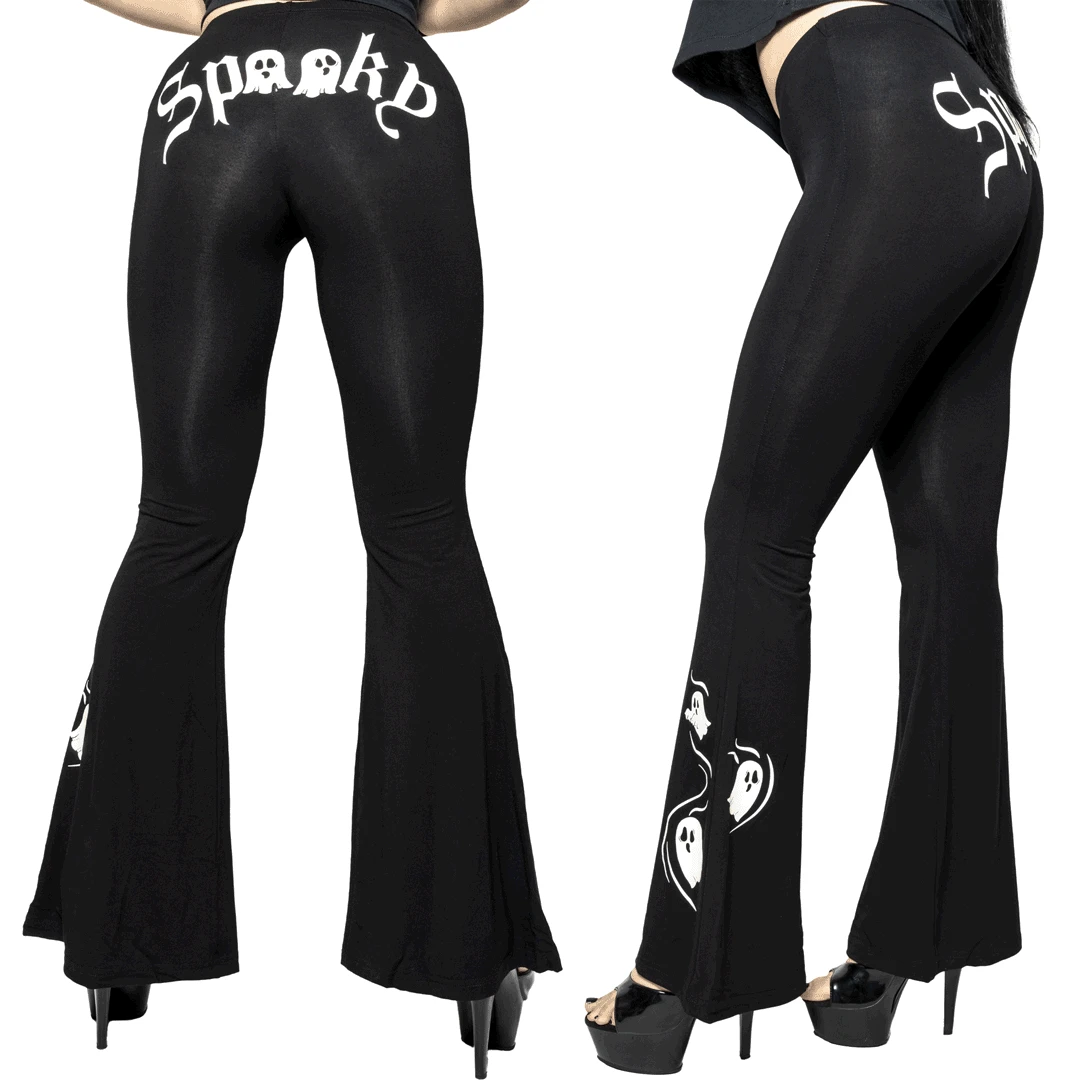 Spooky Ghost Glow Flare Leggings 3 Spooky Ghost Glow Flare Leggings