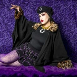 Glamour Ghoul Web Cape Leo Fur -Kreepsville Shop GHDGBWCL 6 64d9c0f7 a181 41e4 beec 376c9a825cf3