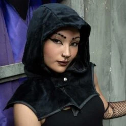 Bat Black Horror Hood -Kreepsville Shop GHHBB 4