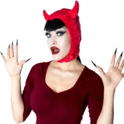 Devil Red Horror Hood -Kreepsville Shop GHHDR 4