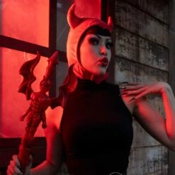 Devil Red Horror Hood -Kreepsville Shop GHHDR 6