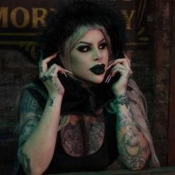 Glamour Black Horror Hood -Kreepsville Shop GHHGB 5