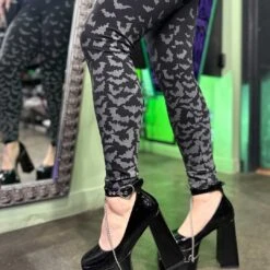 Bat Repeat Gradient Leggings -Kreepsville Shop GLBRG 6
