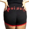 Black Widow Poison Womens Booty Shorts -Kreepsville Shop GRSBWP