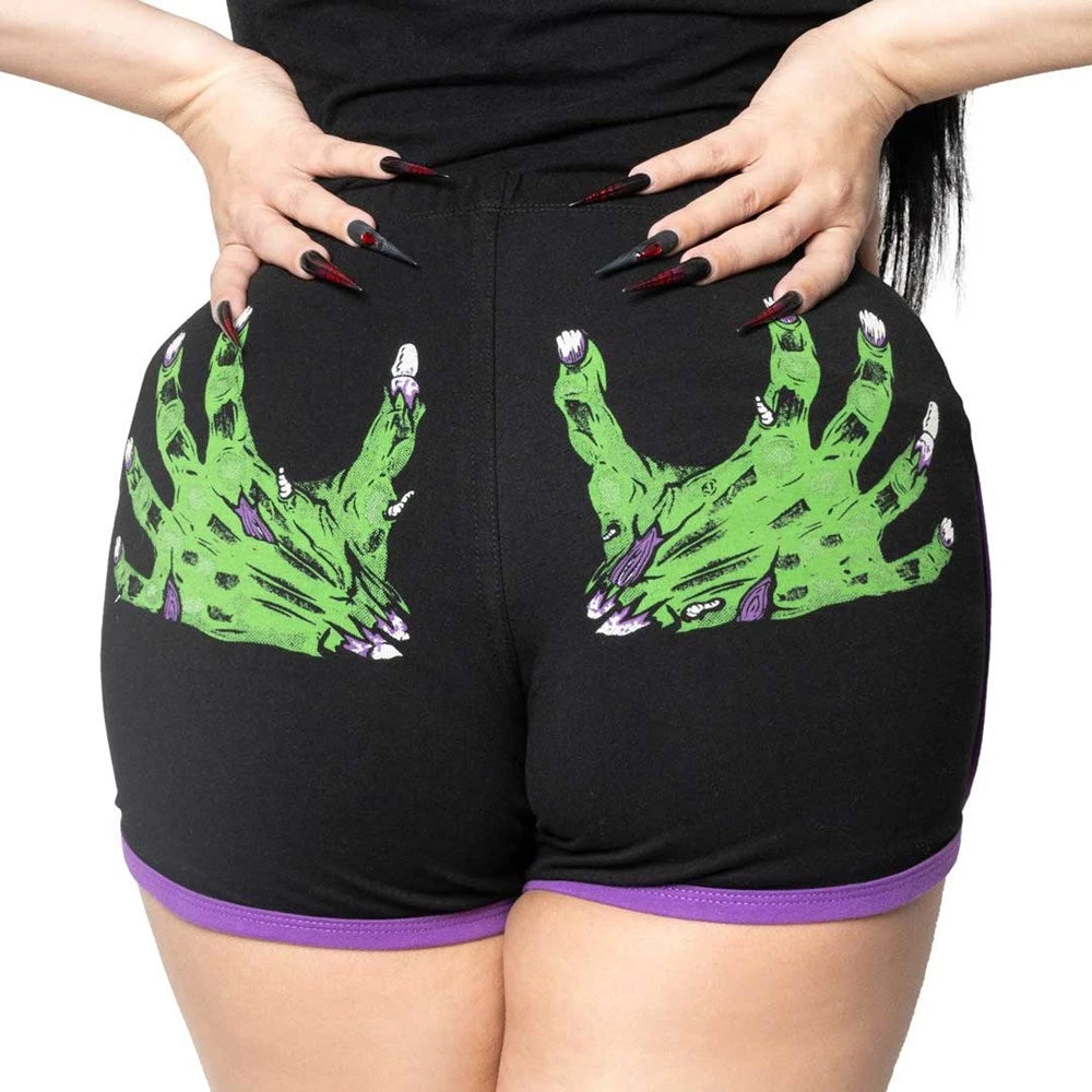 Zombie Hand Womens Booty Shorts 3 Zombie Hand Womens Booty Shorts