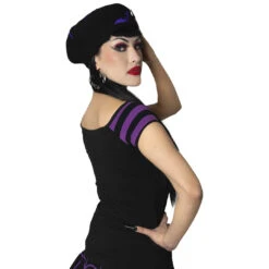 Elvira Moon Crescent Glitter Shoulder Top -Kreepsville Shop GSTEMG 4