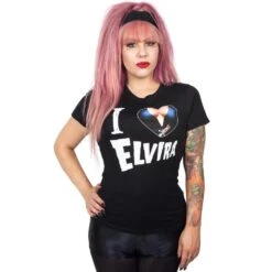 Elvira I Heart Womens Tee -Kreepsville Shop GTEIHE 3