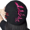 Bat Repeat Pink Beret Hat -Kreepsville Shop HBBBRPK