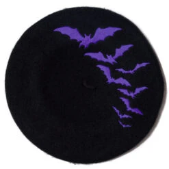 Bat Repeat Purple Beret Hat -Kreepsville Shop HBBBRP 3 c3125dc5 7102 463c 8eb0 d0da425f4b84