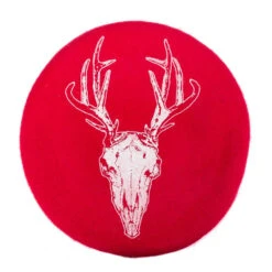 Deer Skull Red Beret 7 Deer Skull Red Beret -Kreepsville Shop HBBDSR 3