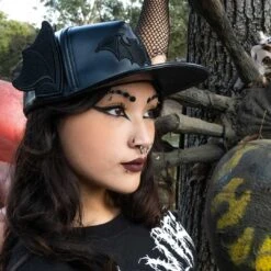 Bat Ear Wing Baseball Hat -Kreepsville Shop HBBEW 4