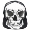 Big Skull White Trucker Hat
