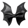 Batwing Black PVC Hair Bow