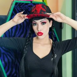 Satanic Goathead Baseball Hat -Kreepsville Shop HBSGHR 5