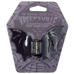 Bat Hair Claw Clip Black -Kreepsville Shop HCCBB 4