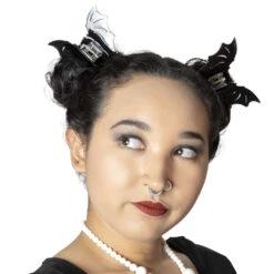 Bat Hair Claw Clip Black -Kreepsville Shop HCCBB 5